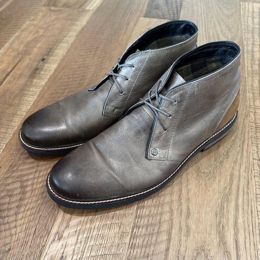 Testosterone Men’s Air Alert Leather & Suede Two-Tone Chukka Desert Boot Size 13